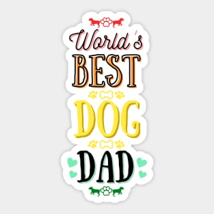 World's Best Dog Dad Sticker